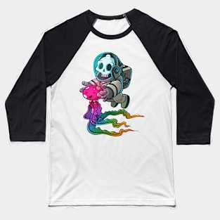 skull astronaut nr4 Baseball T-Shirt